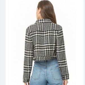Forever 21 Black and White Checkered Blazer